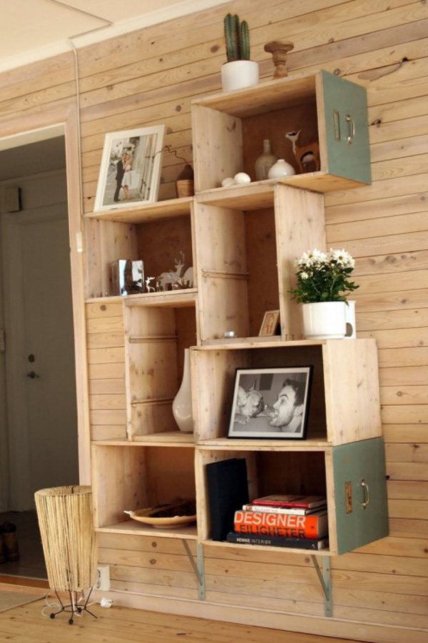 rafturi vechi sertare idei spatiu depozitare lemn