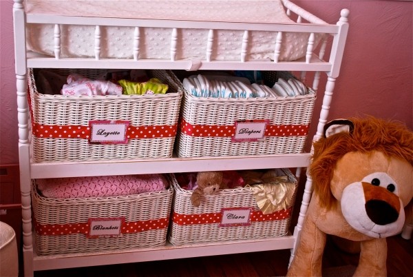 idei de depozitare cameră copii spațiu de depozitare etichete coșuri