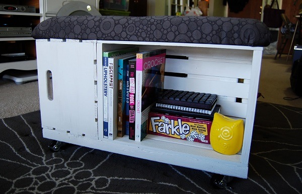 idei depozitare carti scaun perna scaunului alb