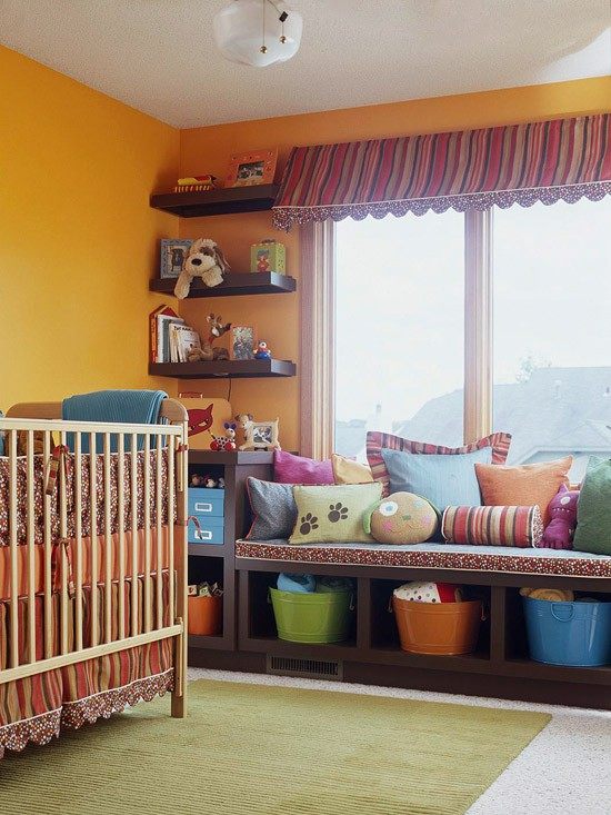 spațiu de depozitare idei cameră copii găleți metalice jucării colorate