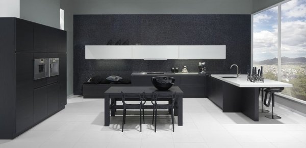 bucătărie modernă alb-negru bucătărie modernă alb-negru