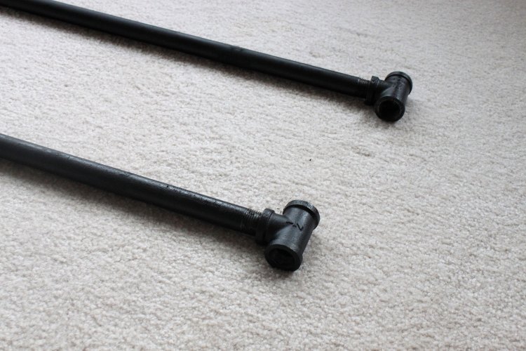 Acordați atenție dimensiunii corecte a firului și diametrul manșoanelor și țevilor Construiți-vă propriile idei de birou-instrucțiuni-mobilier tubular-tuburi-conectori pentru tuburi-negru-oțel