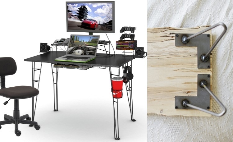Proiectează-ți propriul birou de jocuri și montează picioarele metalice birou-construiește-te-idei-de-joc-de-joc-picioare-de-masă-metal-placă-de-montare-metal
