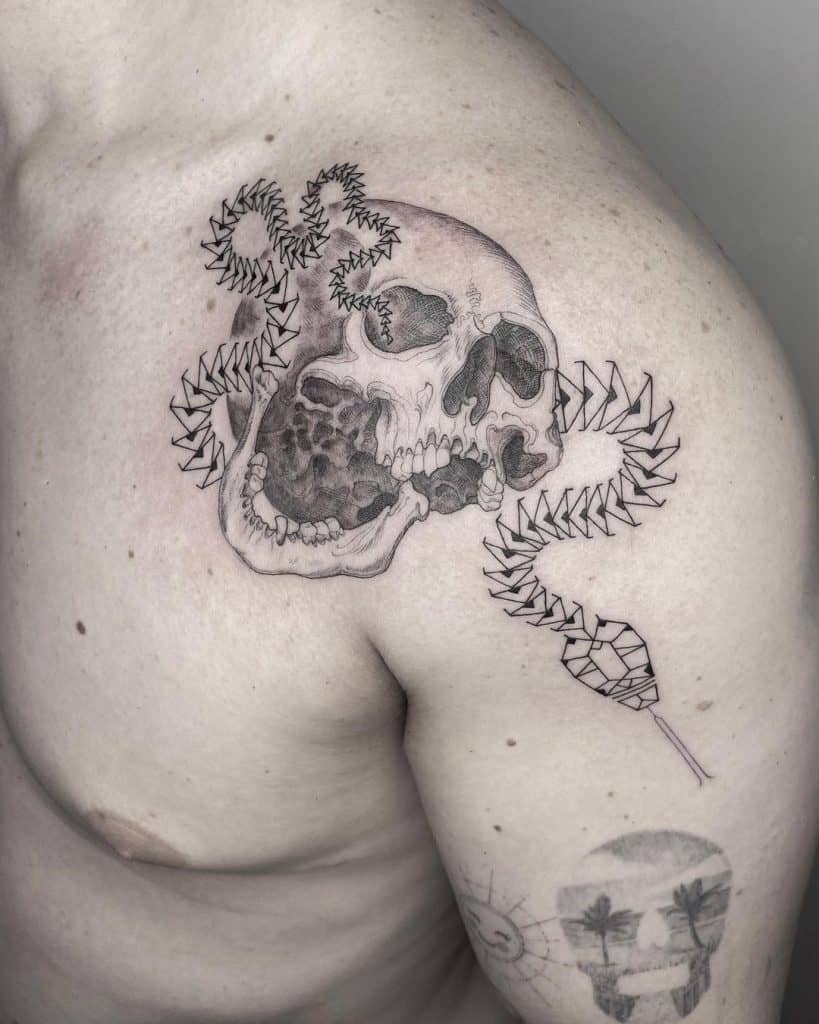 Teschi disegnati da Scott Campell