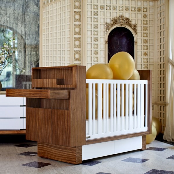 Masuta de schimbat pat pentru bebelusi intr-o idee de design din lemn Masuta pentru schimbat patut pentru copii in design din lemn