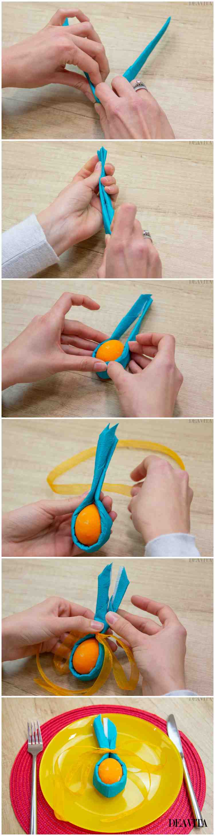 Iepurașul de Paște cu decor de masă de ou faceți-l singur instrucțiuni