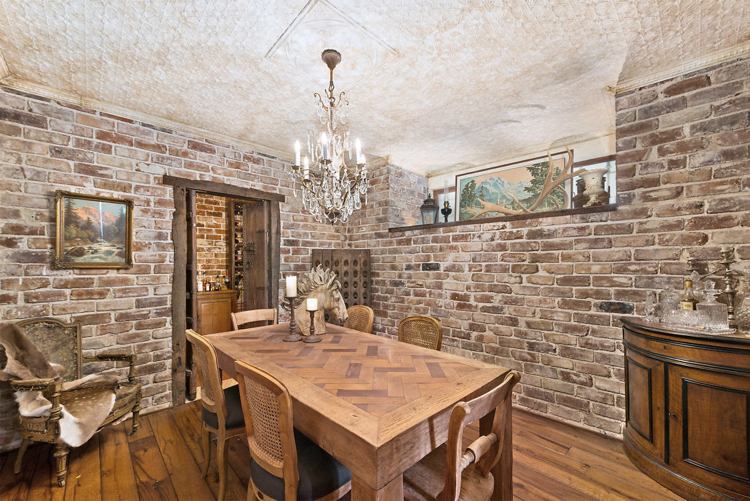 Zona de luat masa mobilier shaggy chic masă de lemn conexiune cramă