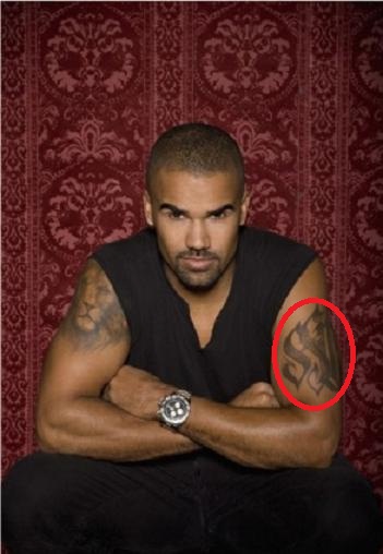 Shemar Moore Arm SM Tattoo