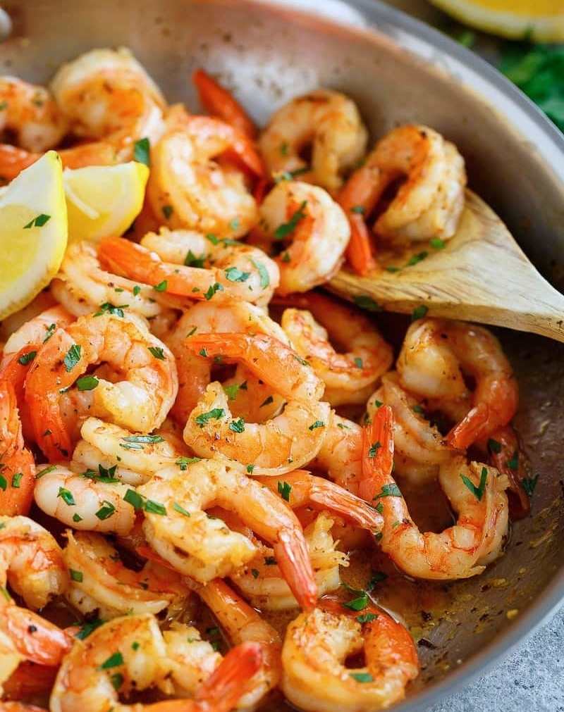 Rețete de creveți, usturoi cu lămâie, vă pregătiți o cină cu conținut scăzut de calorii