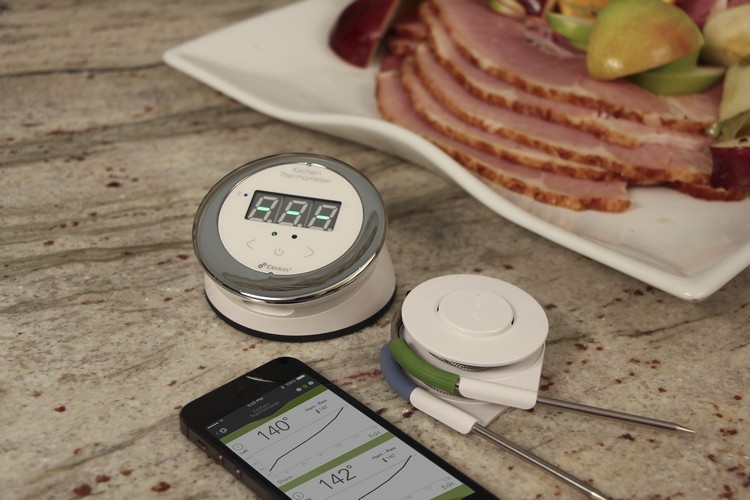 Termometrul de bucătărie de la iDevice este conectat la smartphone Dispozitive inteligente de bucătărie digital-bucătărie-termometru-util-dispozitiv-idevice