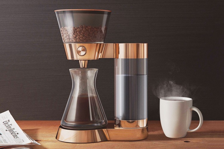 Turnați eleganți de mac peste aparatul de cafea cu setări inteligente aparate-de-bucătărie inteligente-aparat-de-cafea-tehnologie-înaltă-cafea-boabe-mac-toarnă-peste