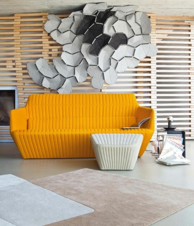 scaun galben cu două locuri pentru canapea alb Ligne Roset Scaun de canapea cu două locuri alb Ligne Roset idei producător