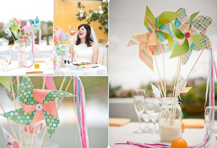 Rotițe pentru decorațiuni extraordinare de masă de vară decorare-masă-vară-roată-vânt-nuntă-amuzant-mireasă-zâmbet