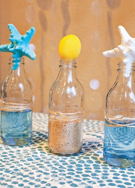 Ideile de decorare a sticlelor de nisip fă-o singur - fler de vară Ideile de decorare a sticlelor de nisip fă-o singur - transmite fler de vară