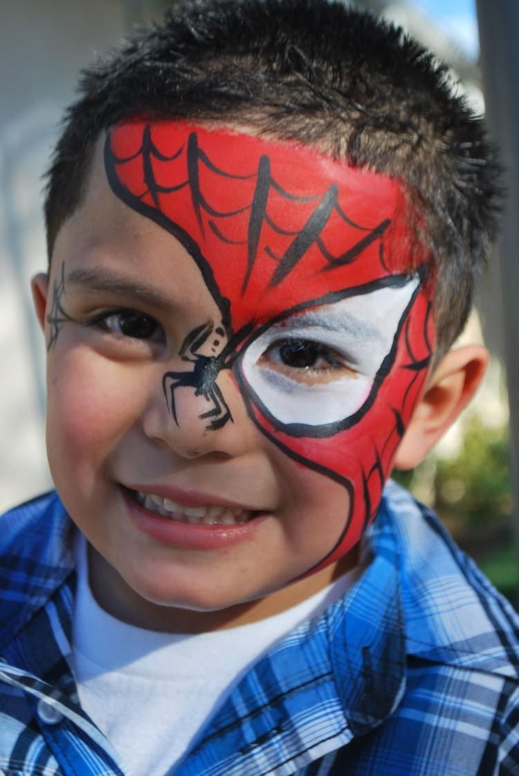 idei pictura fata spiderman nas paianjen