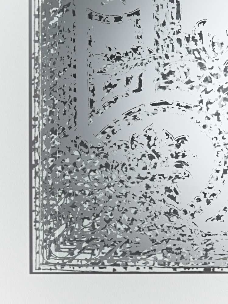 Designul oglinzii perforate oferă efecte de umbră eficiente oglindă design oxid vintage stil deknudt transparent