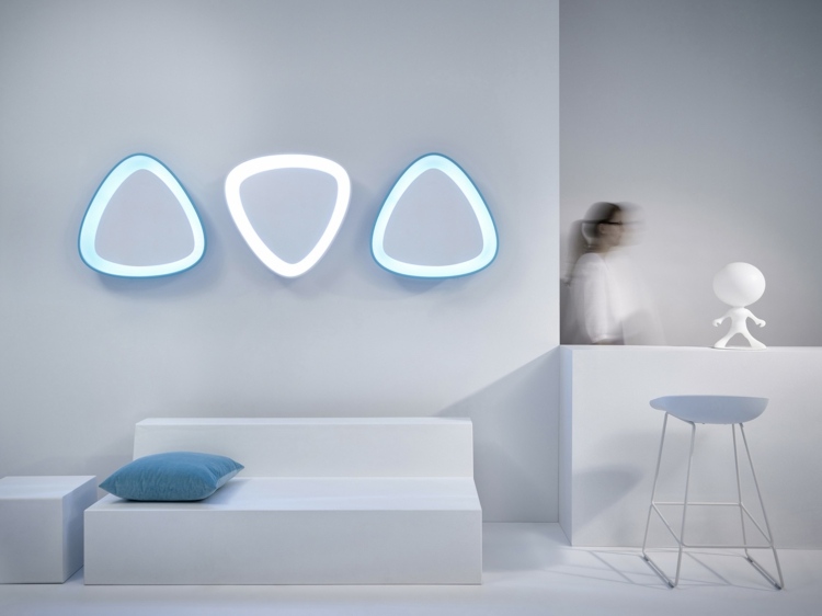 Design-ul design oglindă scoopy formă organică living canapea bar scaun