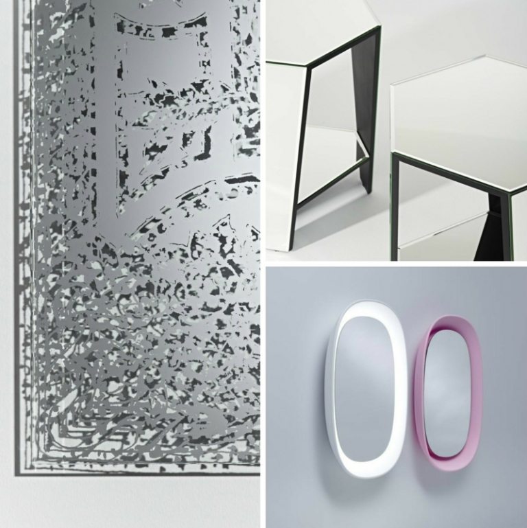 Oglindă proiectată de Deknudt Mirrors - Oxid, Smart și Scoop accesoriu oglindă design interior scoop oxid masă inteligentă