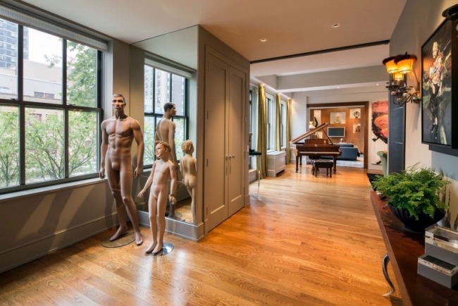 mobilier elegant lucrări de artă din podea din lemn manhattan mobilier elegant pentru apartamente lucrări de artă din pardoseală din lemn din Manhattan