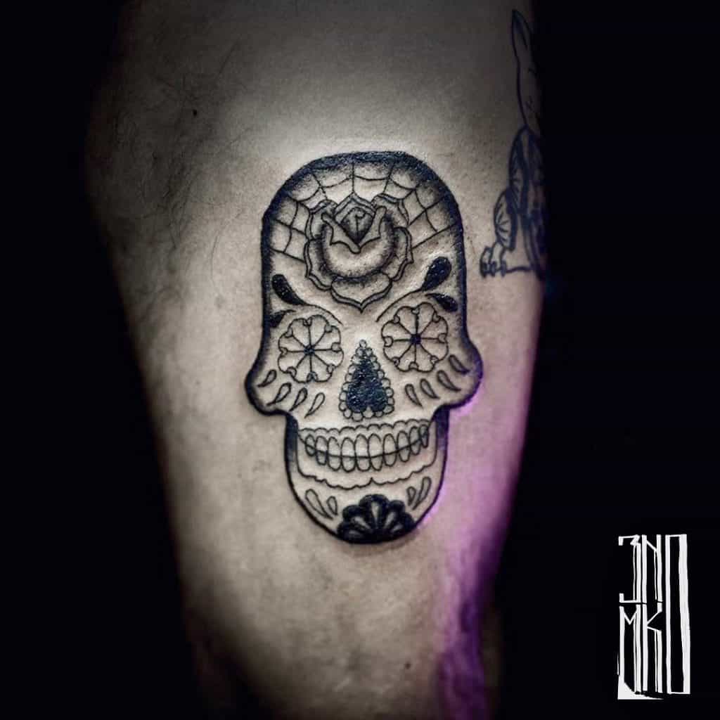 Tatuagens de caveira de açúcar, tatuagem salva, 17