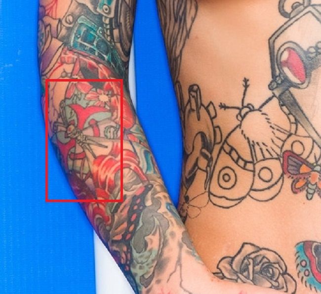 tetovaža leptira desna ruka tat