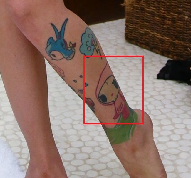 sydnee opaka lijeva noga tat