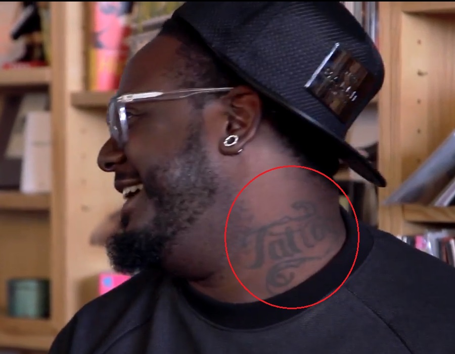 T Pain Pescoço Tatuagem