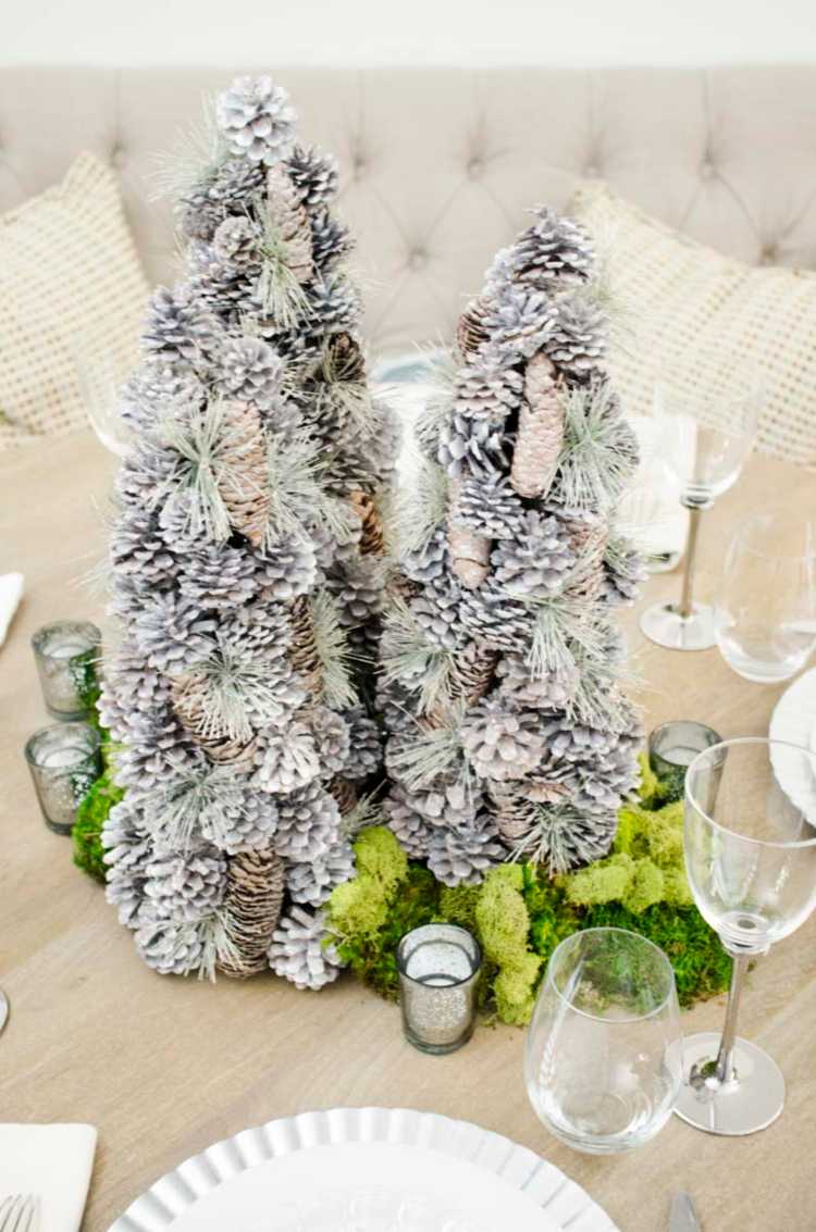 Pinuri de pin înălbitor mușchi idei de decorare