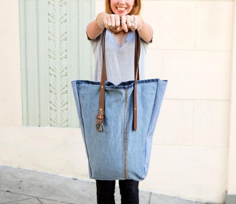 geantă mare pentru cumpărături sau pentru a o face singur pentru școală blugi-vârstă-blugi-instrucțiuni-de-cusut-curele-curea