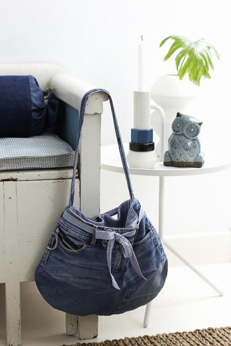 buzunar de blugi de casă cu curea de umăr lungă geanta-vârstă-blugi-auto-făcută-bandă-pepped up