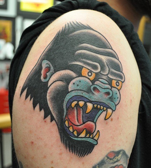Tatuagem de macaco desenho para homens