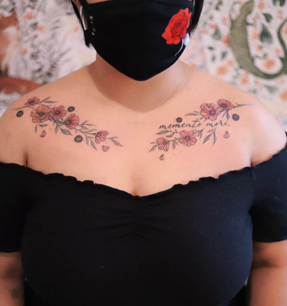 Parte superior do tórax ou clavícula