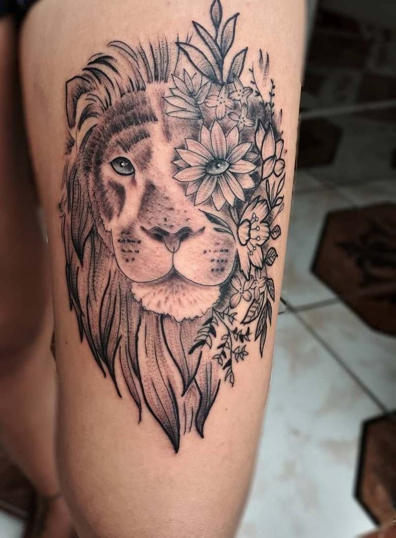 Tatuaj leu design idei coapse tatuaje cu semnificație