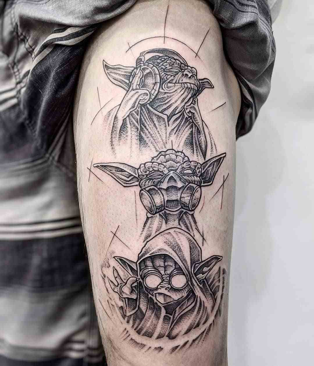 nu auzi nimic nu spune nimic nu vezi nimic design tatuaj adică idei de tatuaje războaie stele