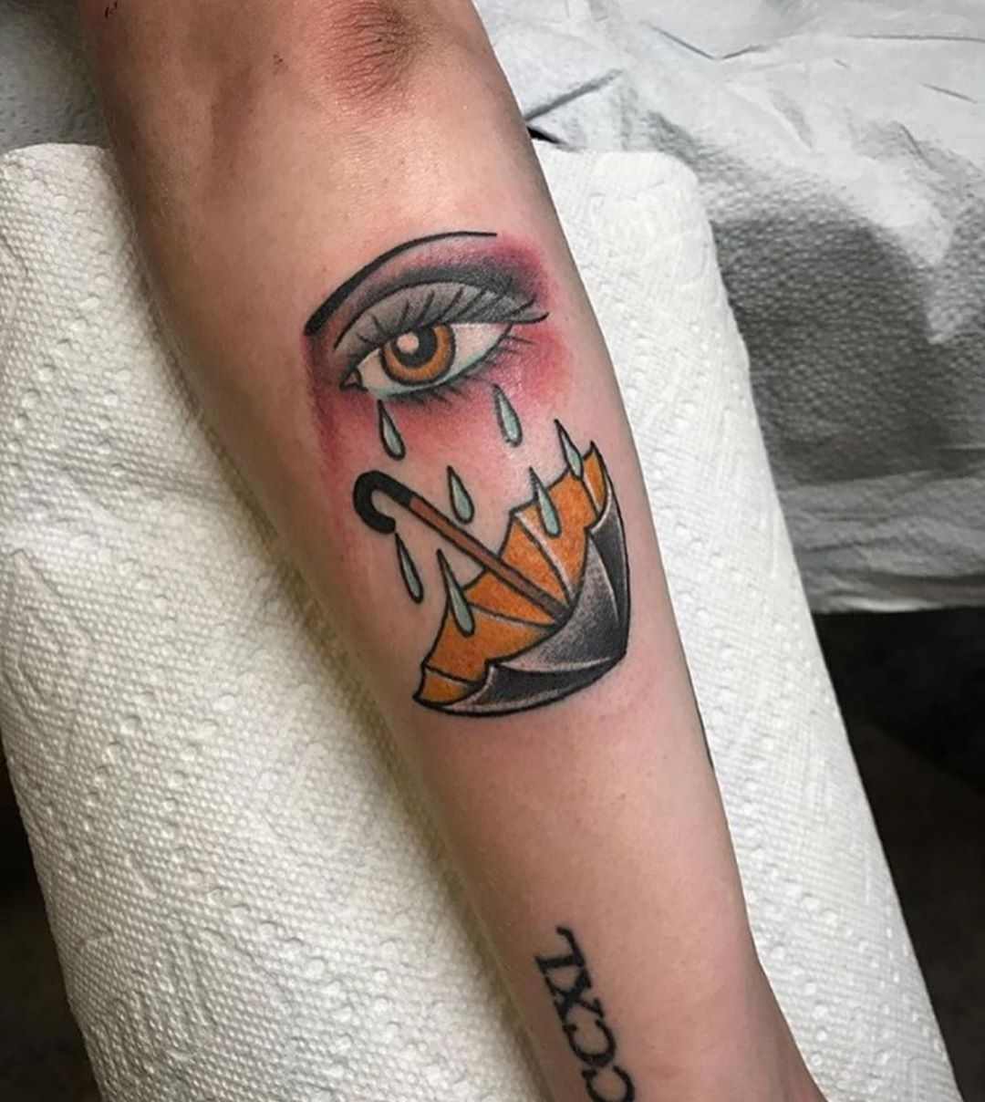 Tatuaj ochi semnificații umbrelă tatuaj design femei mici