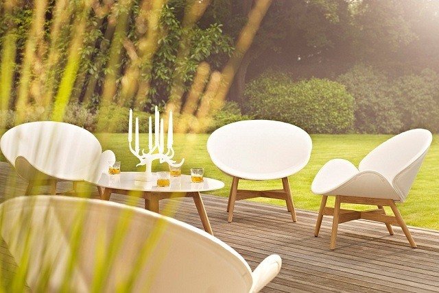 Mobilier de grădină masă confortabilă din zonă de relaxare din tec Scaune de masă pentru grupuri din teak, confortabile, albe