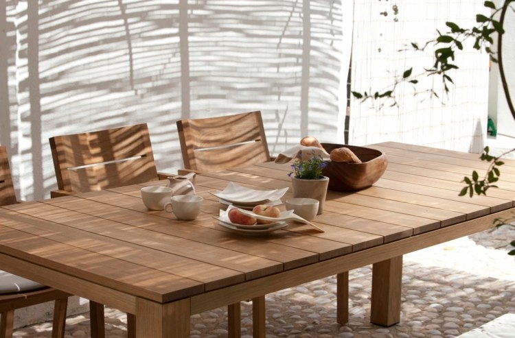 Mobilier de grădină din tec pentru zona de luat masa de pe terasă mobilier de grădină din tec masă de masă-grădină-acoperiș
