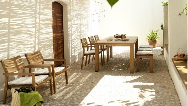 Scaune bancă colecție de mobilier din tec