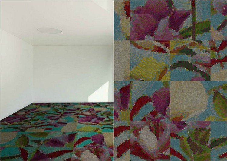 covor cu modele colorate în format țiglă Covor pentru dormitoare Covor bucla-gresie-poliester-multicolor-model-C2-08-Yoyo