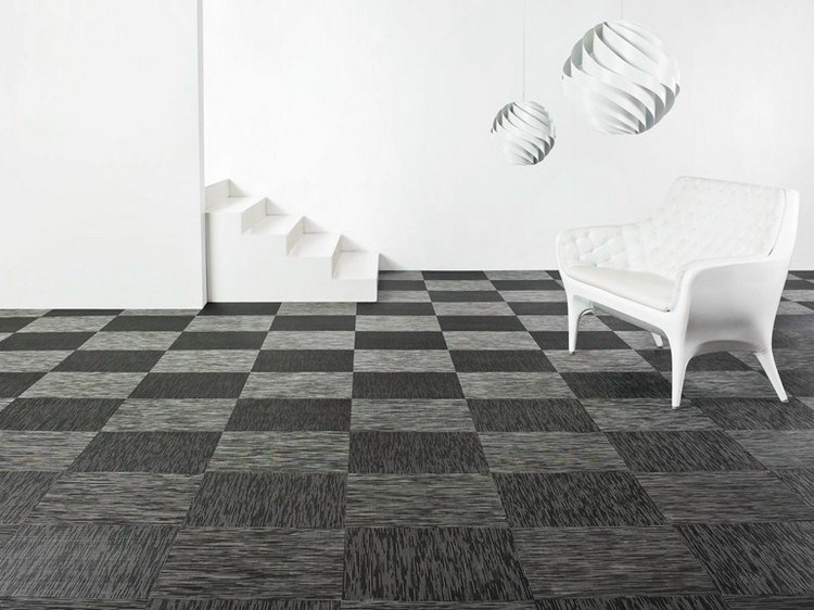 covor în model de șah Carpet-vinil-țesături-fibre-șah-model-GRAPHIC-ETCH-BOLON