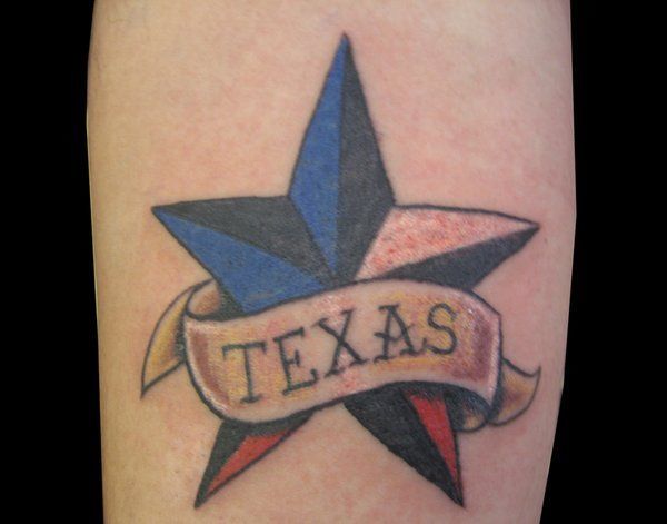 Texas Star Tattoo para homens