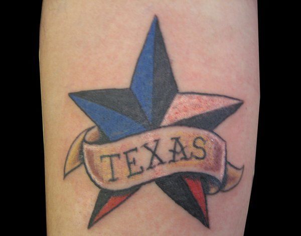 Tatouage étoile du Texas pour hommes