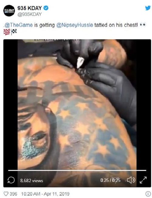 A tatuagem de hussle Game-nipsey (2)