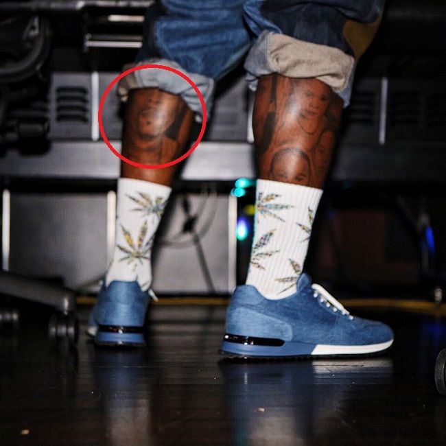 A tatuagem do retrato do Game-nate dogg