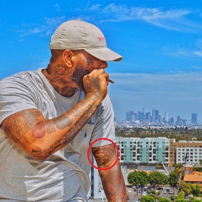 Tatuagem do logotipo The Game-San Francisco 49ers