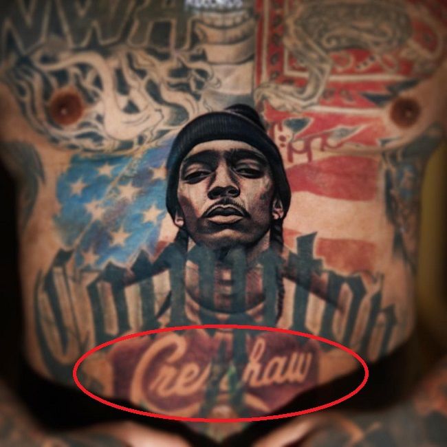 A tatuagem Game-crenshaw