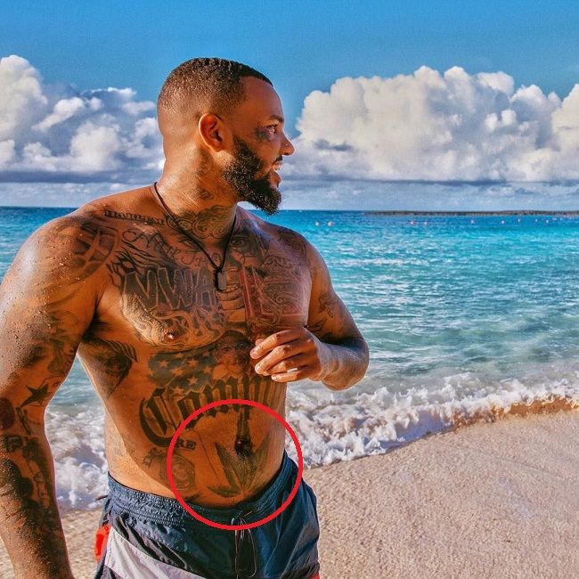 The Game - tatuagem de folha de maconha