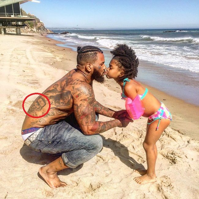 O jogo - tatuagem de retrato de Michael Jordan