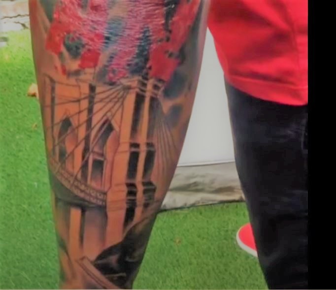 Le tatouage du pont de Brooklyn Thierry