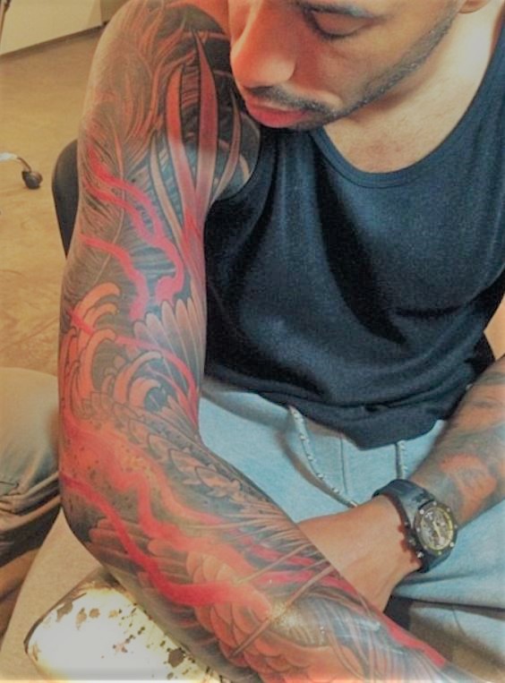 Tatouage bras droit Thierry